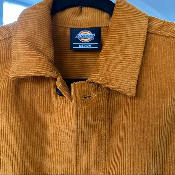 Dickie's Higginson Jacket in Burnt Orange Rust Chorduroy - Picture 10 of 15